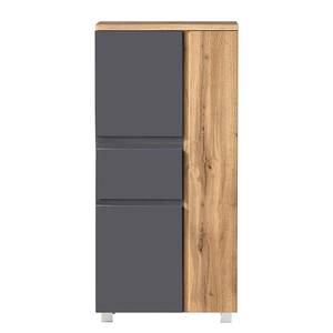 Armoire midi Roccolo I Gris mat - Largeur : 65 cm