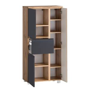 Midischrank Roccolo I Matt Grau - Breite: 65 cm