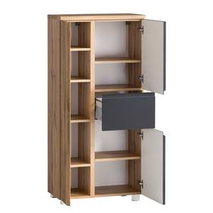 Midischrank Roccolo I Matt Grau - Breite: 65 cm