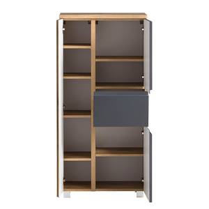 Midischrank Roccolo I Matt Grau - Breite: 65 cm