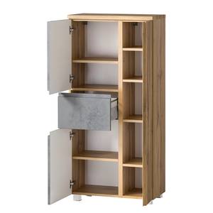 Armoire midi Roccolo I Imitation béton - Largeur : 65 cm