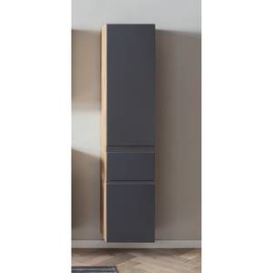 Hochschrank Roccolo I Matt Grau - Breite: 40 cm