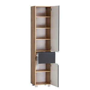 Hochschrank Roccolo I Matt Grau - Breite: 40 cm