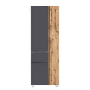 Hochschrank Roccolo I Matt Grau - Breite: 65 cm