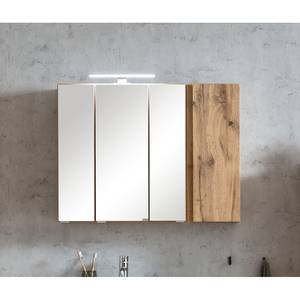 Spiegelschrank Roccolo Inklusive Beleuchtung - Wotaneiche Dekor - Breite: 85 cm