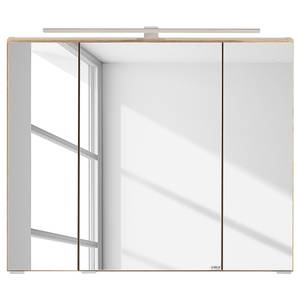 Spiegelschrank Roccolo Inklusive Beleuchtung - Wotaneiche Dekor - Breite: 80 cm