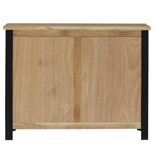 Houten dressoir BROOKSBY 1 deur massief acaciahout - acaciahout/zwart