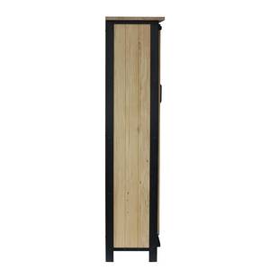 Armoire multifonction BROOKSBY Marron - Métal - Bois massif - 115 x 180 x 42 cm