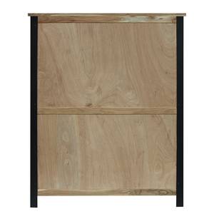 Vitrine en bois massif BROOKSBY Marron - Métal - Bois massif - 120 x 150 x 42 cm