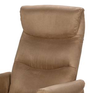 Fauteuil relax Gandia Microfibre / Fer - Nougat / Chrome