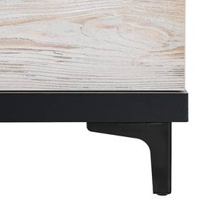 Highboard Davii Fichte Hell Dekor / Schwarz