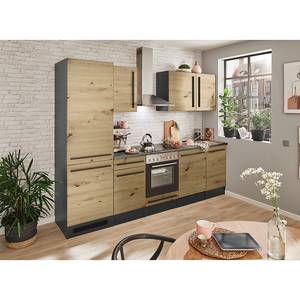 Cucina Pattburg III Effetto quercia Artisan - Larghezza: 280 cm - Senza utensili di cucina