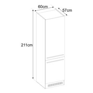 Cucina Pattburg III Effetto quercia Artisan - Larghezza: 310 cm - Senza utensili di cucina