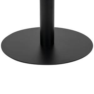 Eettafel Balzono metaal - marmeren look/zwart - diameter: 70 cm