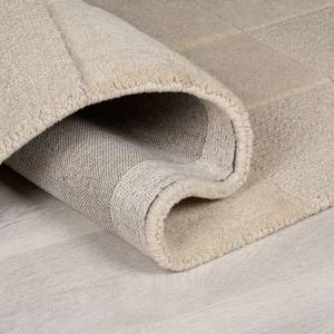 Tapis en laine Checkerboard Laine - Beige - 120 x 170 cm - 120 x 170 cm