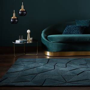 Tapis en laine Shard Laine - Turquoise - 160 x 230 cm - 160 x 230 cm