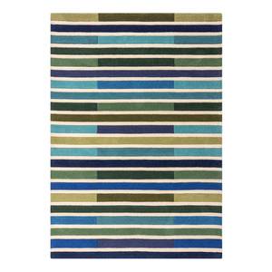 Tapis en laine Piano I Laine - Multicolore / Vert - 120 x 170 cm - 120 x 170 cm