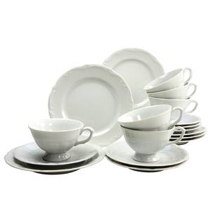 Koffieset MARIA THERESIA (18-delig) porselein - wit - 18-delig