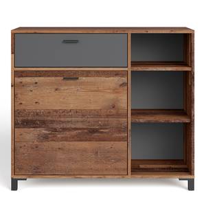 Sideboard Wellington Eiche Dunkel Dekor / Anthrazit - Breite: 98 cm