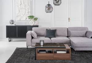 Couchtisch Robinwood Keramik - Marmor Schwarz Dekor / Walnuss Dekor