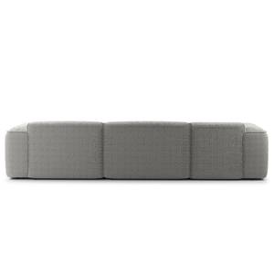 Divano angolare a 3 posti HUDSON Bouclé Tessuto Bony: grigio - Larghezza: 317 cm - Longchair preimpostata a sinistra