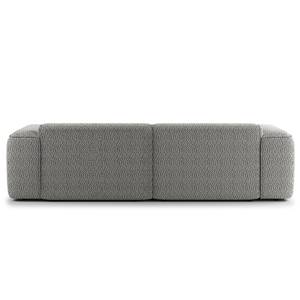 Hoekbank HUDSON 1,5-zits + chaise longue Bouclé Stof Bony: Grijs - Longchair vooraanzicht rechts