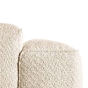 Hoekbank HUDSON 1,5-zits + chaise longue Bouclé Stof Bony: Beige - Longchair vooraanzicht links