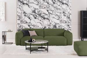 3-Sitzer Sofa HUDSON Cordstoff Snor: Grün