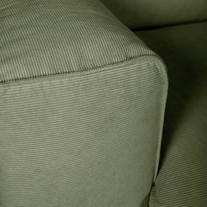 3-Sitzer Sofa HUDSON Cordstoff Snor: Grün