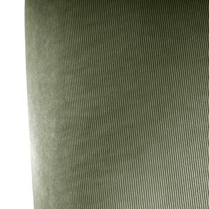 Canapé d’angle à bords arrondis HUDSON Velours côtelé Snor: Vert - Angle à gauche (vu de face)