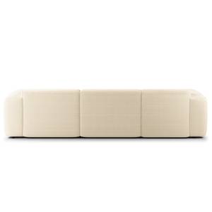 Ecksofa HUDSON 3-Sitzer mit Longchair Cordstoff Snor: Beige - Breite: 284 cm - Longchair davorstehend links