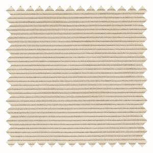 Divano angolare a 3 posti HUDSON Velluto a coste Snor: beige - Larghezza: 284 cm - Longchair preimpostata a sinistra