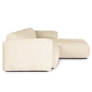 Ecksofa HUDSON 1,5-Sitzer mit Longchair Cordstoff Snor: Beige - Longchair davorstehend rechts