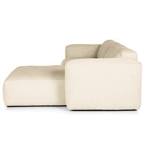 Ecksofa HUDSON 1,5-Sitzer mit Longchair Cordstoff Snor: Beige - Longchair davorstehend rechts