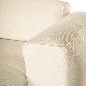 Hoekbank HUDSON 1,5-zits + chaise longue Corduroy Snor: Beige - Longchair vooraanzicht rechts