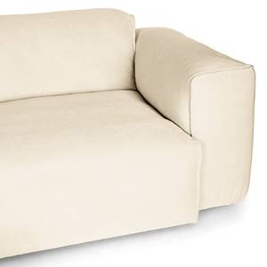 Ecksofa HUDSON 1,5-Sitzer mit Longchair Cordstoff Snor: Beige - Longchair davorstehend links