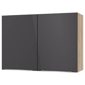 Hängeschrank OPTIkomfort III Anthrazit / Wildeiche - Breite: 100 cm