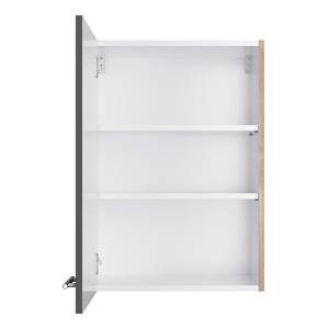 Wandkast OPTIkomfort VI Antracietkleurig/Wildeikenhouten - Breedte: 50 cm