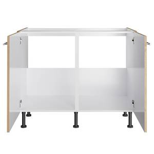 Meuble sous évier OPTIkomfort II Imitation chêne sauvage - Largeur : 100 cm