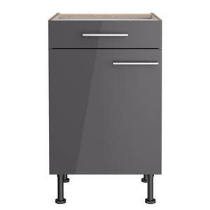 Lage kast OPTIkomfort III Antracietkleurig/Wildeikenhouten - Breedte: 50 cm