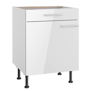 Armoire basse OPTIkomfort III Blanc brillant - Largeur : 60 cm