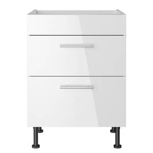 Meuble de cuisson OPTIkomfort II Blanc brillant - Largeur : 60 cm