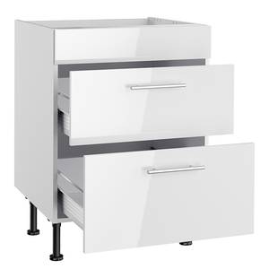 Meuble de cuisson OPTIkomfort II Blanc brillant - Largeur : 60 cm