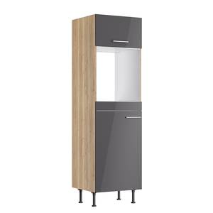 Armoire pour four/frigo OPTIkomfort III Anthracite / Chêne sauvage