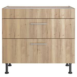 Kookplaatkast OPTIkomfort II wild eikenhouten look - Breedte: 90 cm