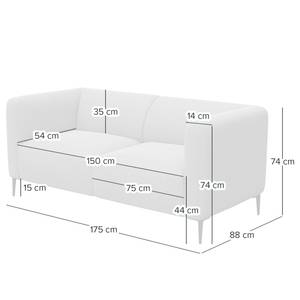 2,5-Sitzer Sofa DUNKELD Samt Shyla: Dunkelblau