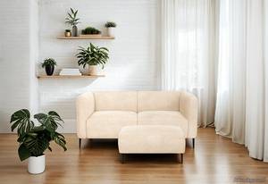 2,5-Sitzer Sofa DUNKELD Bouclé Stoff Bony: Beige