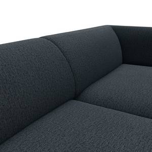 Ecksofa DUNKELD 2,5-Sitzer mit Longchair Webstoff Saia: Grau - Longchair davorstehend rechts