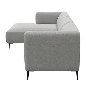 Divano 2,5 posti e chaise longue DUNKELD Divano angolare a 2,5 posti Dunkeld - Tessuto Saia: grigio chiaro - Chaise longue a sinistra - Tessuto Saia: grigio chiaro - Longchair preimpostata a sinistra