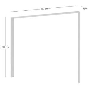 Passe-partout Winnipeg II voor zweefdeurkast - Breedte: 257 cm